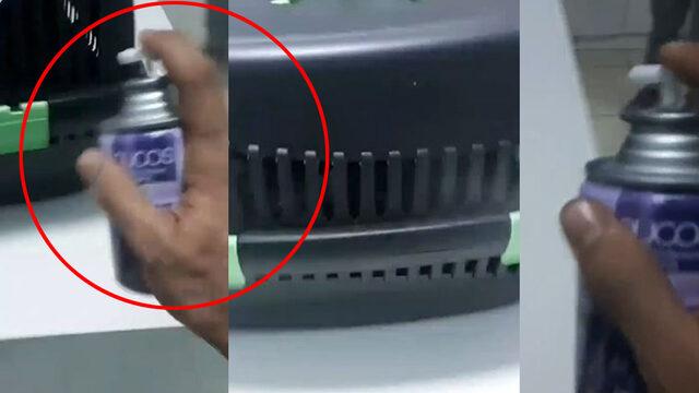 Son dakika: Kedilere oda spreyi sıktı! Gelen tepkileri dalga geçerek paylaştı