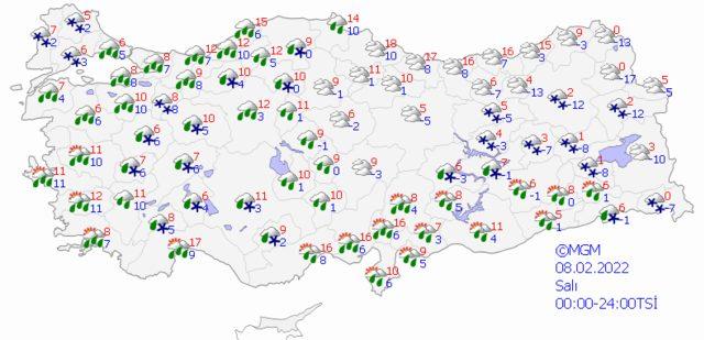 7 Şubat 2022 Pazartesi hava nasıl olacak? 