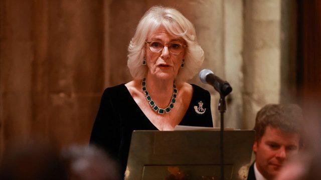 Camilla, geçtiğimiz Kasım ayında Londra'da yaptığı bir konuşmadayken.