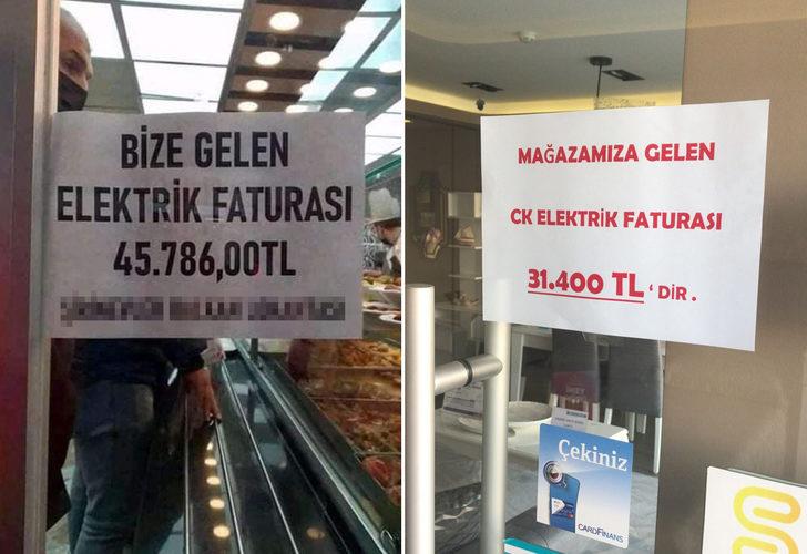 Esnaf faturasını cama astı gören inanamadı! İstanbul’da dikkat çeken görüntüler