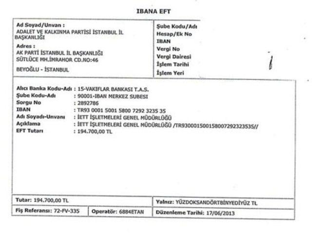 İBB, Twitter dan dekontları yayınladı 1