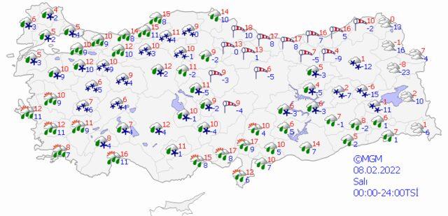 7 Şubat 2022 Salı hava nasıl olacak? 