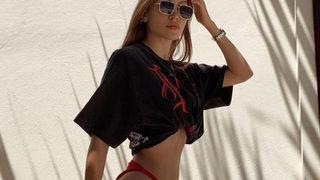 Duygu Özaslan paylaştı, yorum yağdı! Giyinmesen de olurmuş