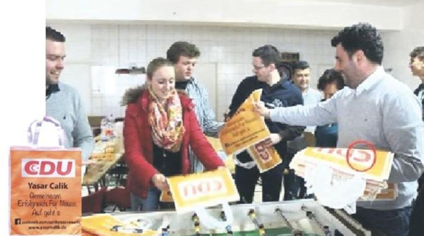 Merkel&rsquo;in partisinde T&uuml;rk bayrağı krizi