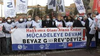 Sağlık çalışanlarından 1 günlük grev! Bizler de artık geçinemiyoruz