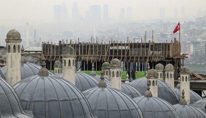 Süleymaniye Camii'nin siluetini bozan İlim Yayma Vakfı'nın inşaatı İBB tarafından mühürlendi