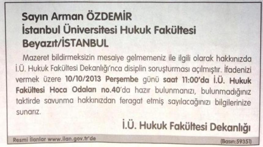 Öğretim üyesini ilanla arıyorlar