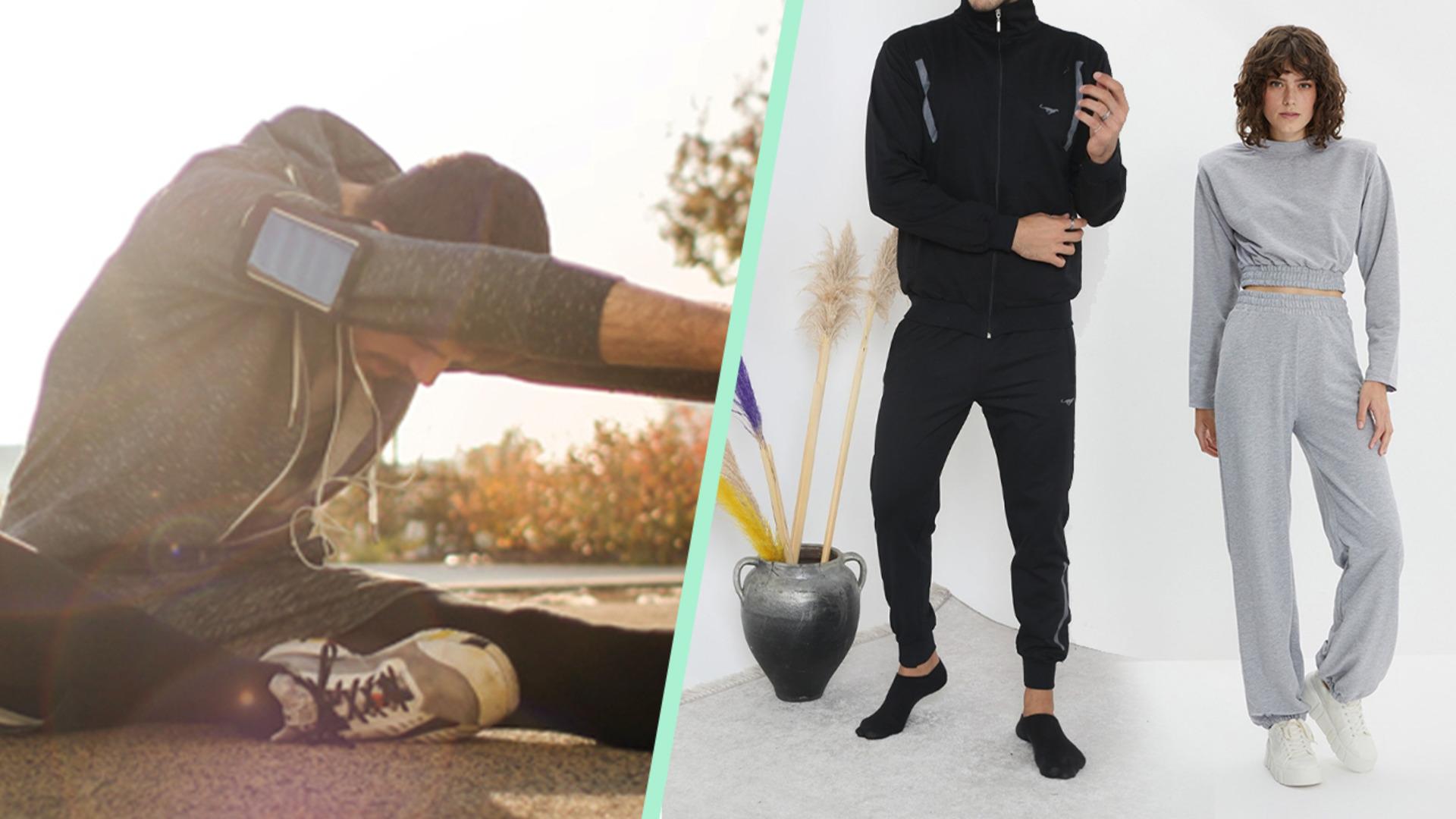 Rahat ama aynı zamanda şık olsun diyenlere hafta sonları için eşofman kombinleri