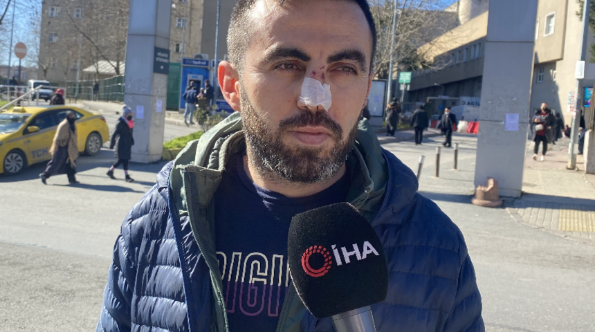 Covidli hasta ''canım yanıyor'' deyip saldırdı, sağlık çalışanının burnunu kırdı! Bakan Koca'dan açıklama