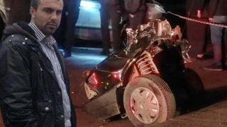 Trabzon'da feci kaza! Araç 3 parçaya bölündü: 1 ölü, 4 yaralı