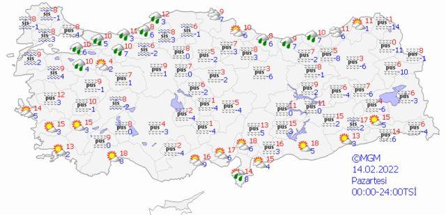 12 Şubat 2022 Cumartesi hava nasıl olacak? 