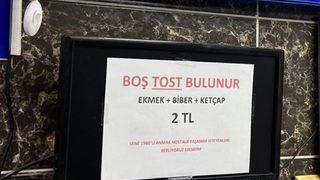 Şaka gerçek oldu! Boş baklavanın ardından şimdi de 'boş tost'