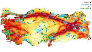 İşte Türkiye’nin afet risk haritası! AFAD yayınladı…