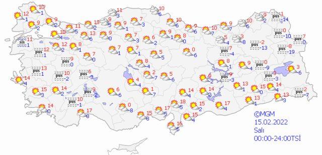 14 Şubat 2022 Pazartesi hava nasıl olacak? 