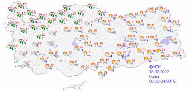 14 Şubat 2022 Pazartesi hava nasıl olacak? 