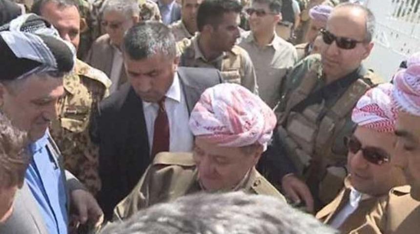 Mesut Barzani Kerkük'te