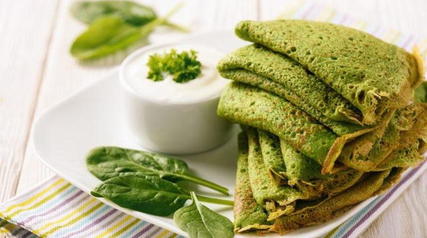 Yeşilin şifasını kahvaltılarınızdan eksik etmeyin: Ispanaklı krep tarifi