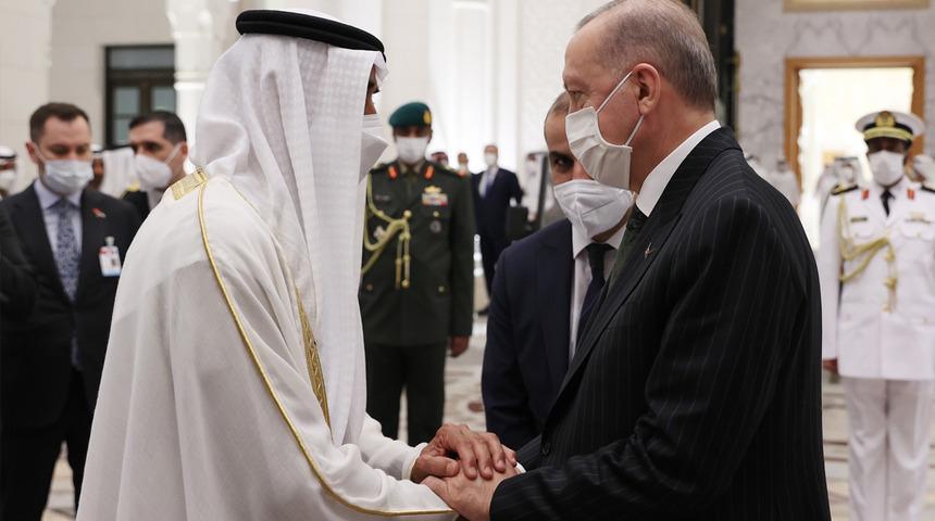 Cumhurbaşkanı Erdoğan, Abu Dabi Veliaht Prensi Bin Zayid ile yemekte bir araya geldi