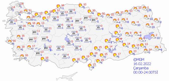 15 Şubat 2022 Salı hava nasıl olacak? 