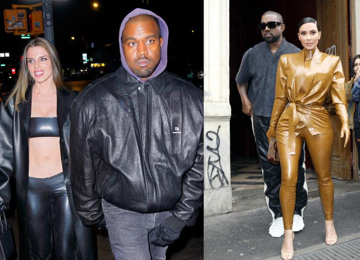 Julia Fox ile Kanye West ayrıldı! West'in Kim Kardashian tutkusu ayrılık getirdi