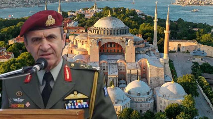 Son dakika: Yunan komutan Nikolaos Tamouridis'in skandal İstanbul ve Ayasofya sözlerine tepki yağıyor! 'Silahlansanız bile...'