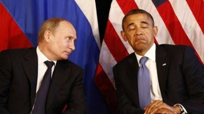 'Obama Rus ayısına karşı koyan kedi'