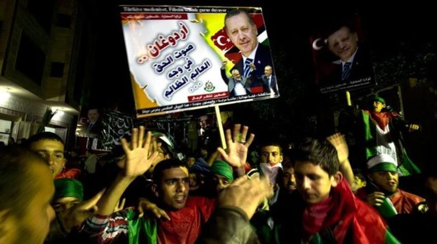 Gazze'de Erdoğan kutlaması