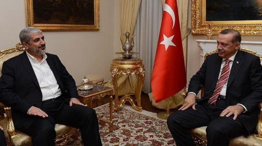 Erdoğan, Halid Meşal ile g&ouml;r&uuml;şt&uuml;