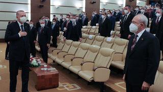 Törene damga vuran anlar! Cumhurbaşkanı Erdoğan ile Kılıçdaroğlu selamlaştı