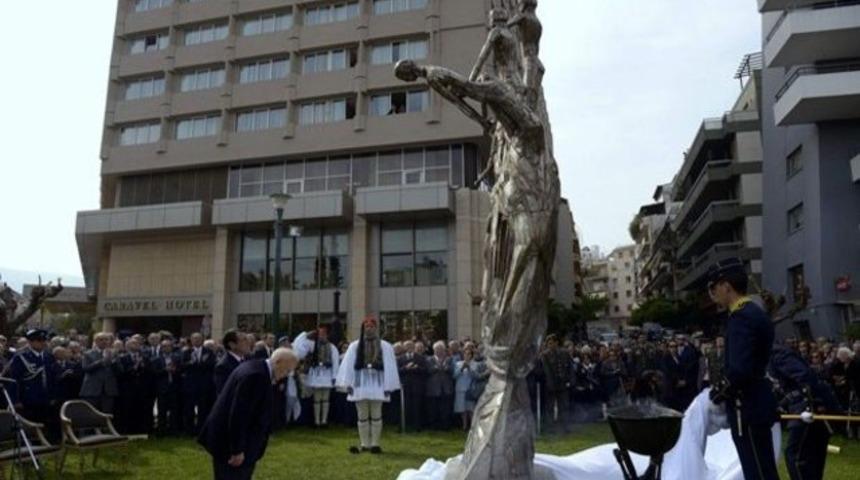 Atina'ya EOKA heykeli dikildi