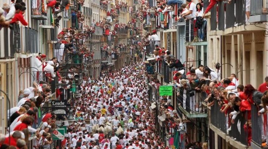 San Fermin'de büyük kaçış başladı