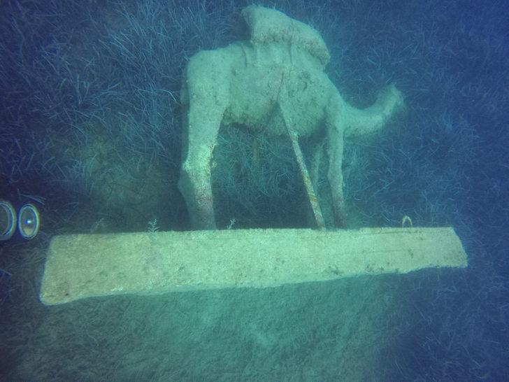 Türkiye’nin ilk su altı müzesindeki heykeller görenleri şaşırttı! Bakımsızlık ve çapalar heykelleri etkiledi G2