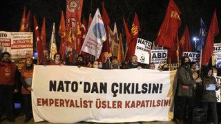 Son dakika: Dolmabahçe'de hareketli dakikalar! NATO karşıtı eylem yaptılar