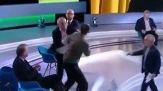 Ukrayna-Rusya gerginliği canlı yayına taşındı! Milletvekili Putin’i destekleyince tokat attı