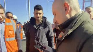 Cumhurbaşkanı Erdoğan'dan işçilere telefon sürprizi! Bakan Karaismailoğlu'nu aradı