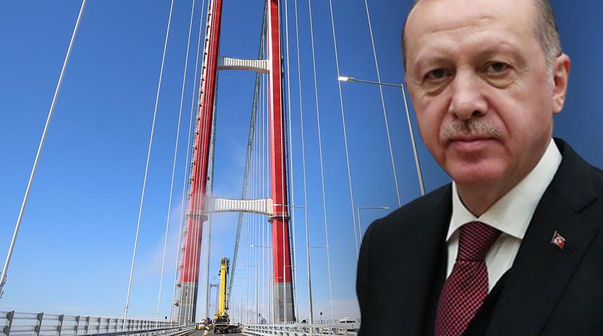 Cumhurbaşkanı Erdoğan duyurdu! 1915 Çanakkale Köprüsünün açılış tarihi değişti