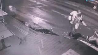 Sokak köpeği çatışması! Yere düşürüp tekme attı, yetmedi birkaç kez ateş etti