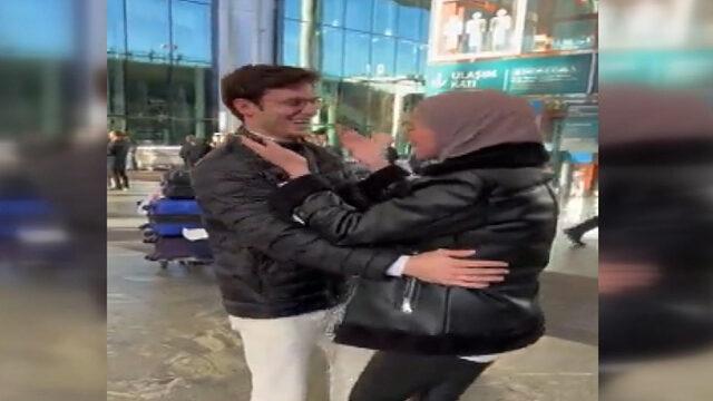 Suriye'de esir tutuluyordu! İstanbul Havalimanı'nda duygusal buluşma