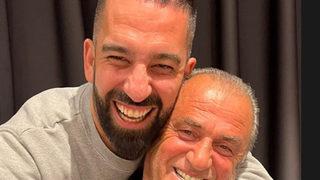 Kadroya alınmayan Arda Turan soluğu Fatih Terim'in yanında aldı! Gece yarısı sarı kırmızı kalpli paylaşım