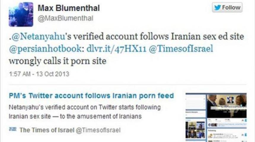 Benyamin Netanyahu'dan erotik gaf