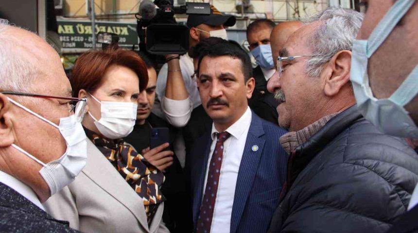 Erdoğan'la tartışması gündem olan çiftçi bu kez Akşener'in önünü kesti