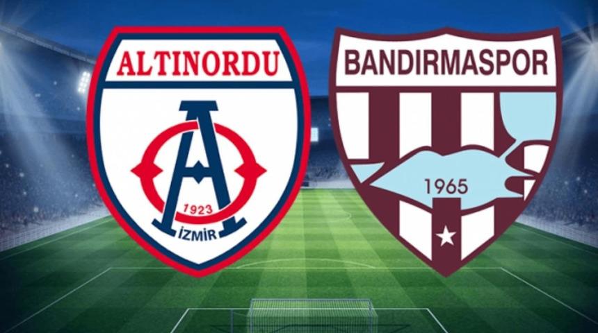 Altınordu - Bandırmaspor maçı ne zaman, saat kaçta? Altınordu - Bandırmaspor maçı hangi kanalda?