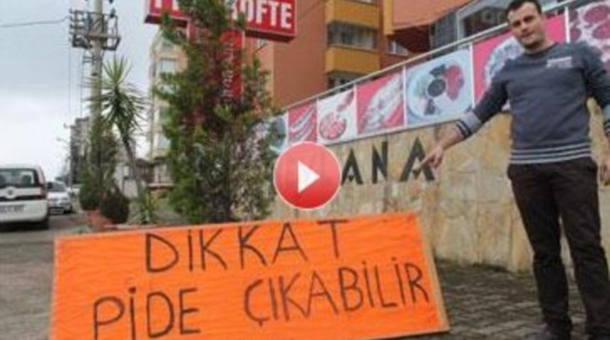 Trabzon’da fıkra gibi tabela
