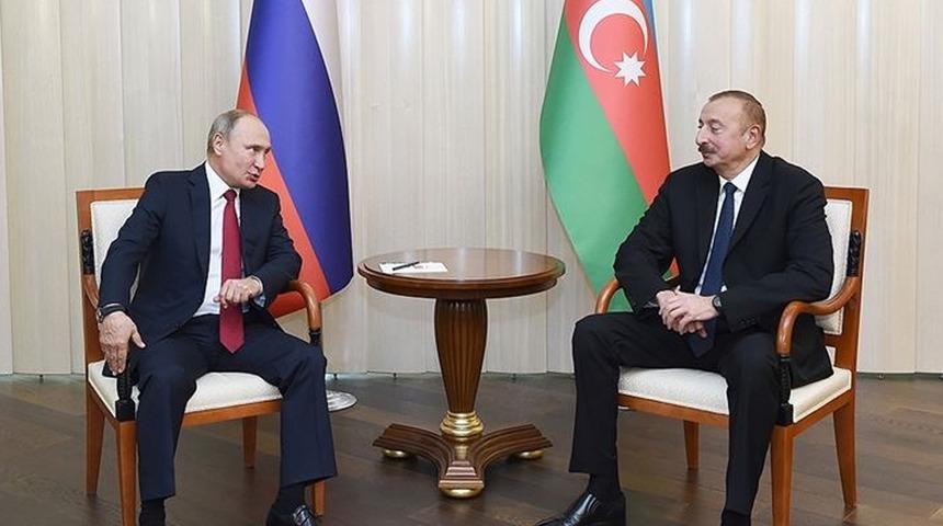 Moskova'da Putin-Aliyev görüşmesi! İki liderden önemli açıklamalar