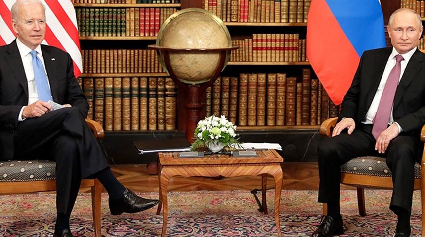 Biden-Putin g&ouml;r&uuml;şmesine ilişkin a&ccedil;ıklama! ABD, Rusya'ya y&ouml;nelik masadaki yaptırımı duyurdu