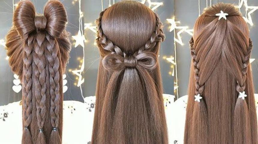 Evde ya da dışarıda kutlamanız fark etmez! Yılbaşı akşamı g&uuml;zelliğinizi zirveye taşıyacak 4 farklı &ouml;rg&uuml;l&uuml; sa&ccedil; modeli