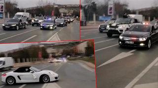 İstanbul’da skandal görüntüler! Aralarında çakarlı araçlar da vardı…