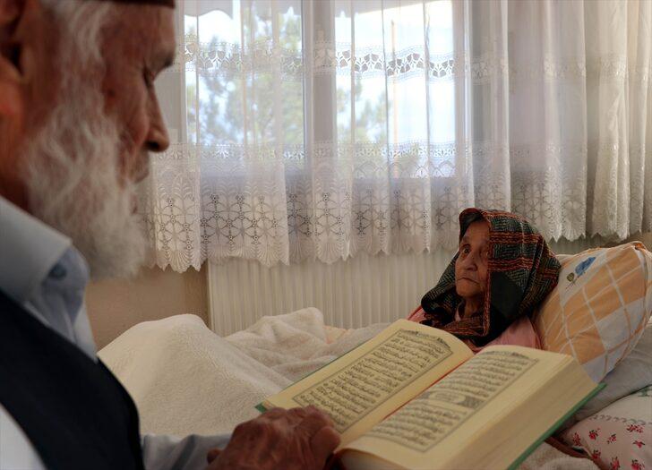 Emekli imam felçli eşine sevgi ve özenle bakıyor G4