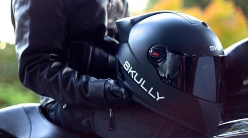 iOS ve ANDROID uyumlu motosiklet kaskı &ccedil;ıktı