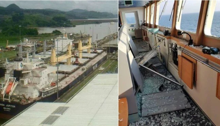 Karadeniz'de Türk iş insanına ait gemiye bomba isabet etti